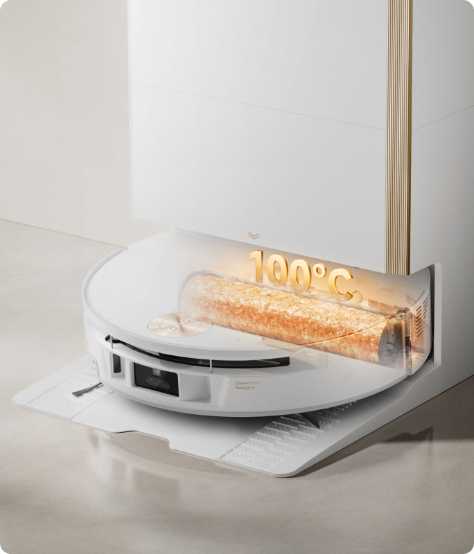 100°C (212°F)* Hochtemperatur-Moppwaschen -