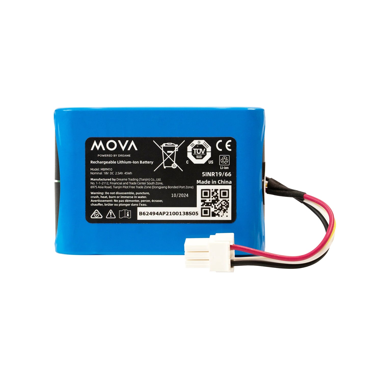 Wiederaufladbarer Lithium-Ionen-Akku für MOVA 600 / 600 Kit / 1000 / Viax 250 Mähroboter